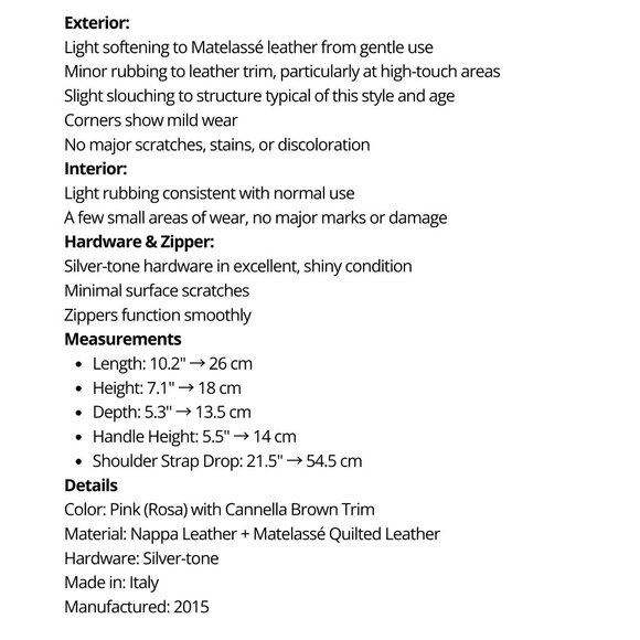 AUTHENTICATED Miu Miu Matelasse Pink Brown Bowler Bag with Box + Authentication - Picture 10 of 12